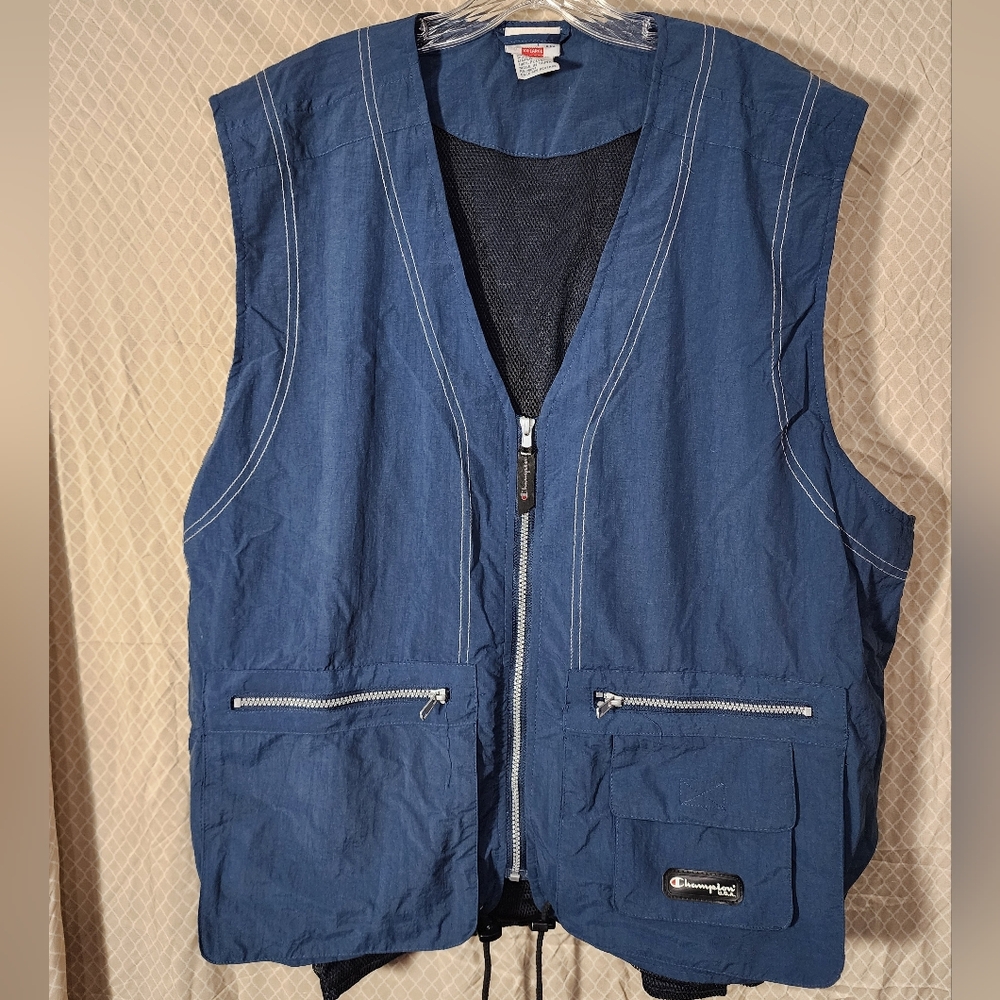 Champion Men's Blue Fishing/Utility Vest 2XL